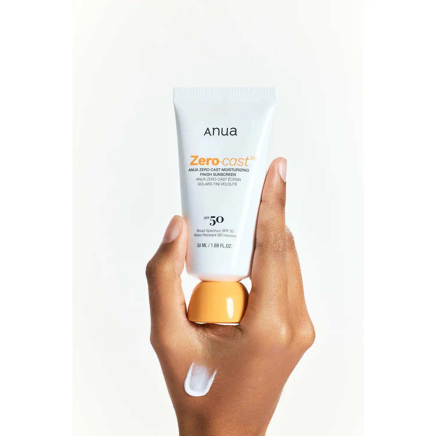 ANUA Zero-Cast Moisturizing Finish Sunscreen SPF50+ PA++++ (50 ml)