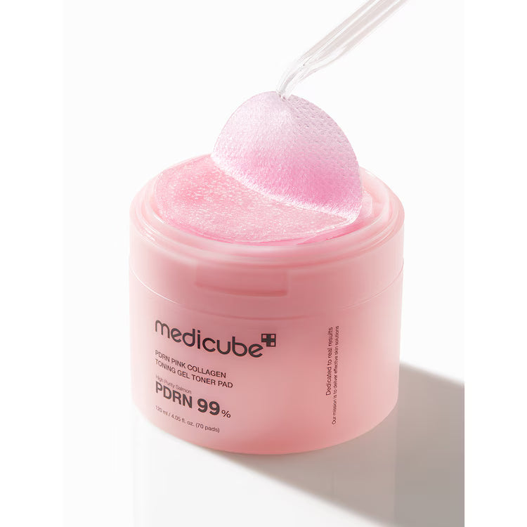 Medicube PDRN Pink Collagen Toning Gel Toner Pad (120 ml)
