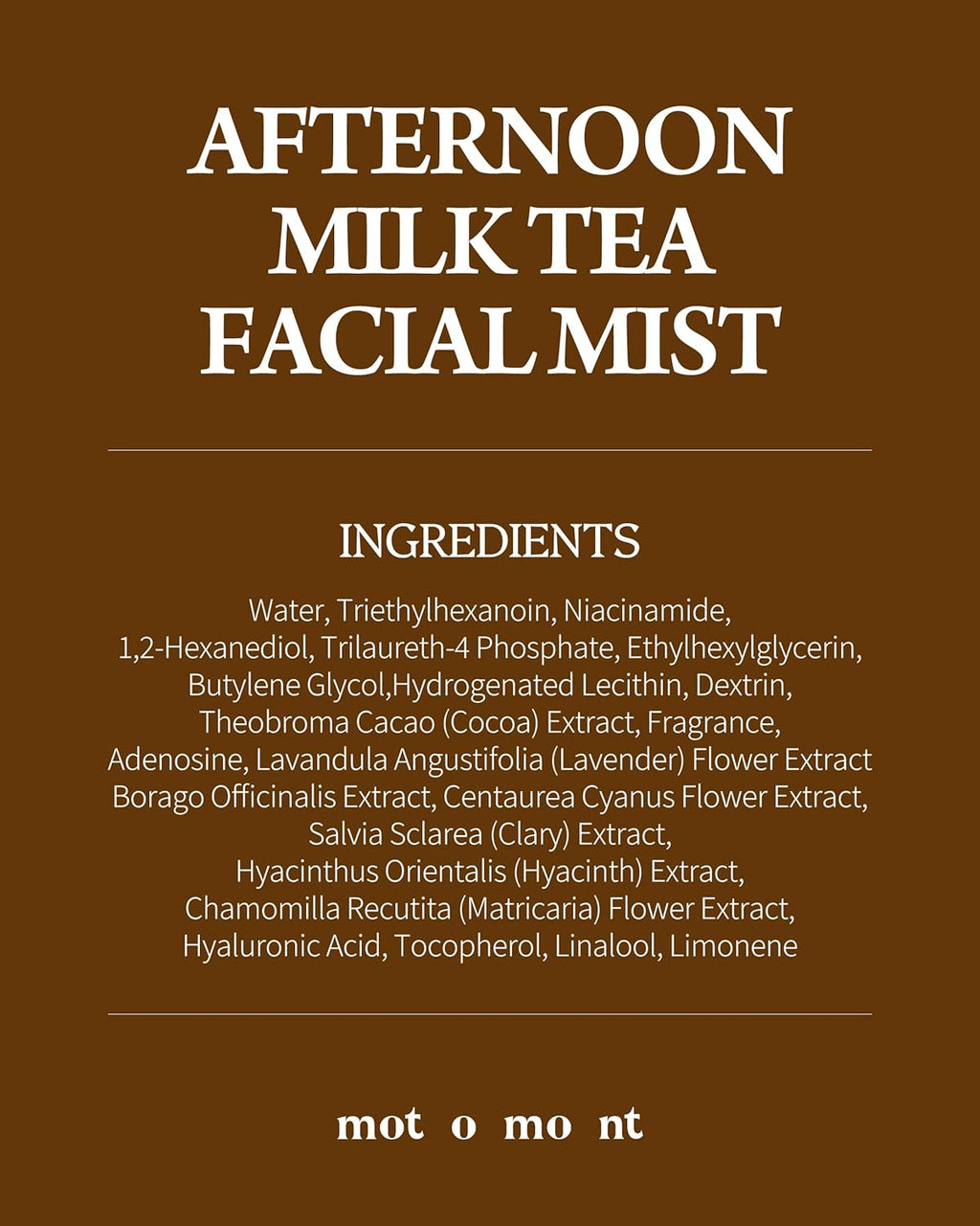 Motomont Afternoon Glow & Balance Facial Mist (100 ml)