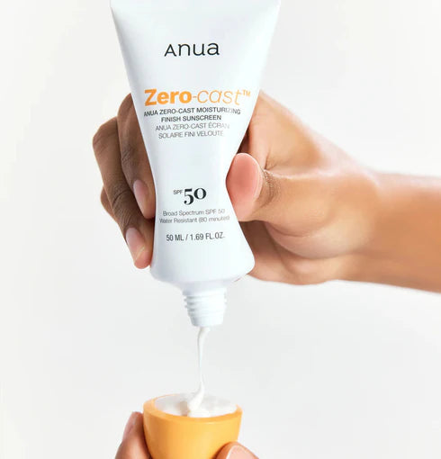 ANUA Zero-Cast Moisturizing Finish Sunscreen SPF50+ PA++++ (50 ml)