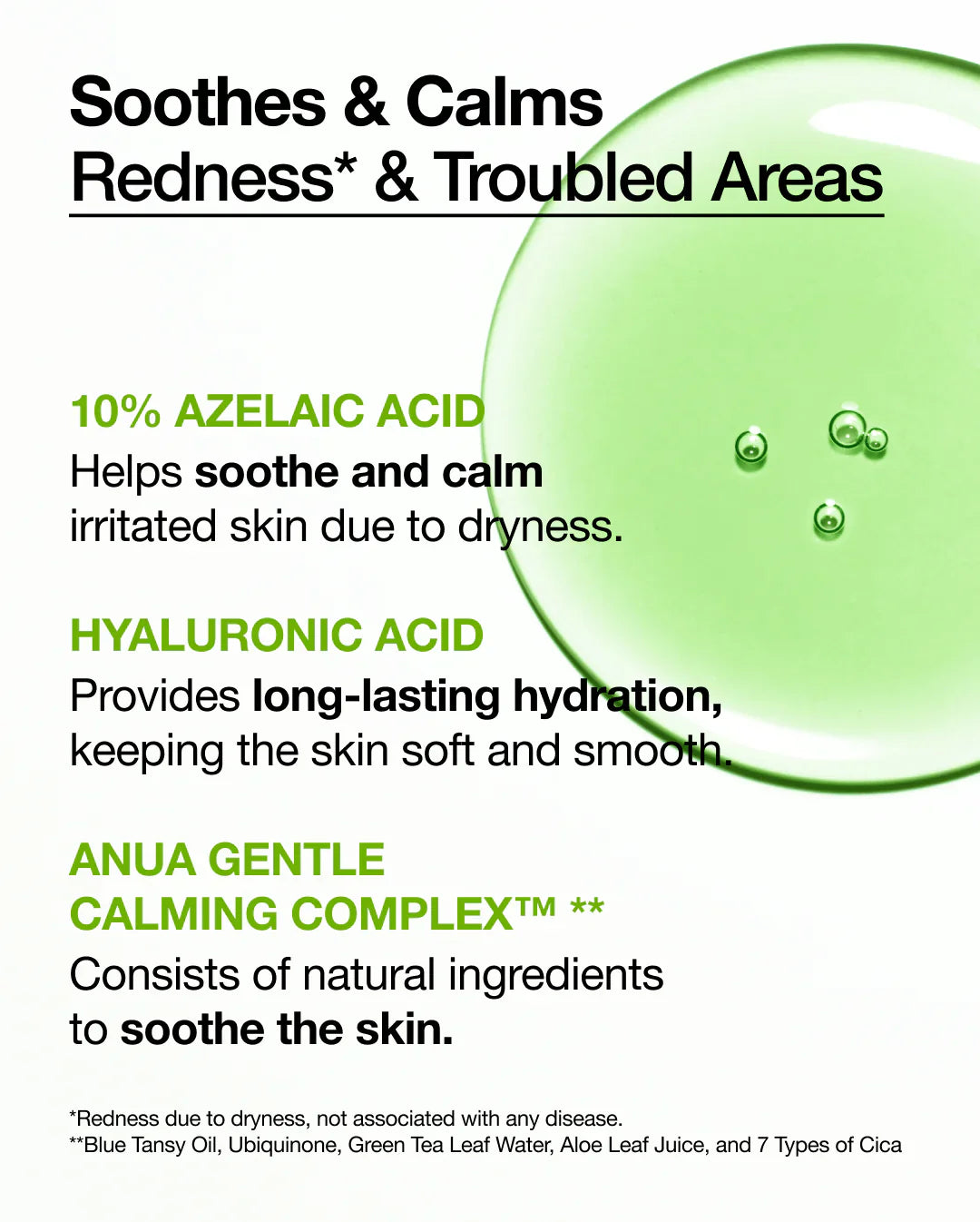 ANUA Azelaic Acid 10 + Hyaluron Redness Soothing Serum (30 ml)