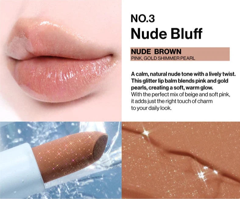 Unleashia Glacier Vegan Lip Balm No.3 Nude Bluff 3.3g