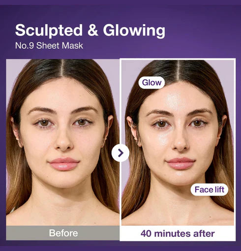 Numbuzin No.9 NAD+ BIO Lifting-sil Full Face Mask, 4 Sheets